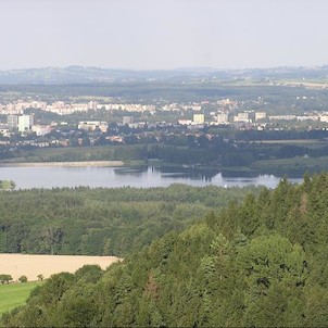 pohled na Olešnou z rozhledny na Kabátici