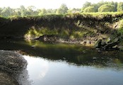 Meandry Lučiny, Meandry Lučiny - vymletý svah