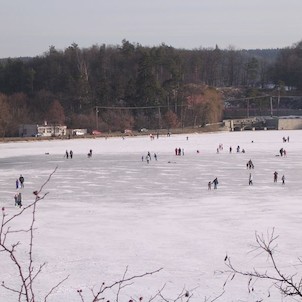 Podhradský rybník v zimě