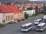 Záběr na centrum Miřetic - foceno ze střechy