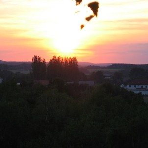 západ slunce - Miřetice 2005