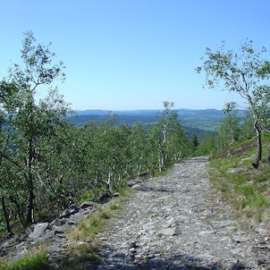 Jedlová, cestou na vrchol