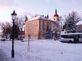 Třebívlice - škola a Kostel