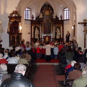 Třebívlice - Kostel, vystoupení Granátek